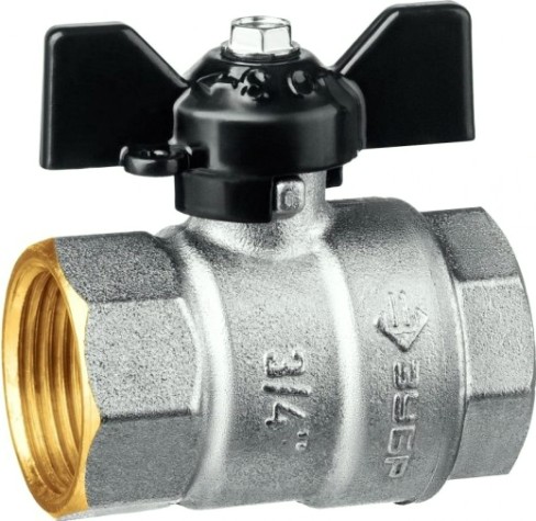 Кран шаровой ЗУБР 3/4" "мама-мама", бабочка 51323-3/4 [51323-3/4]