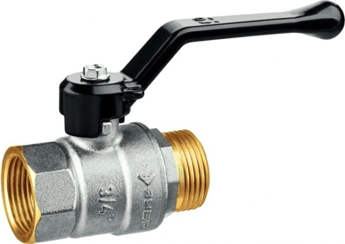 Кран шаровой ЗУБР 3/4" "мама-папа", ручка 51324-3/4 [51324-3/4]