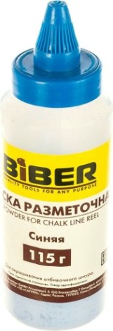 Краска разметочная Biber 43 202 порошковая, синяя (0,115кг) [тов-048259]