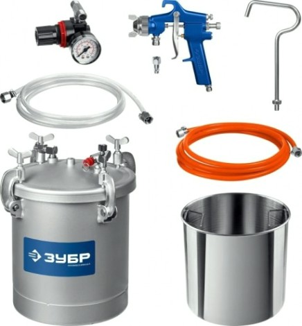 Красконагнетательный бак ЗУБР KNB-10 Профессионал [06464]