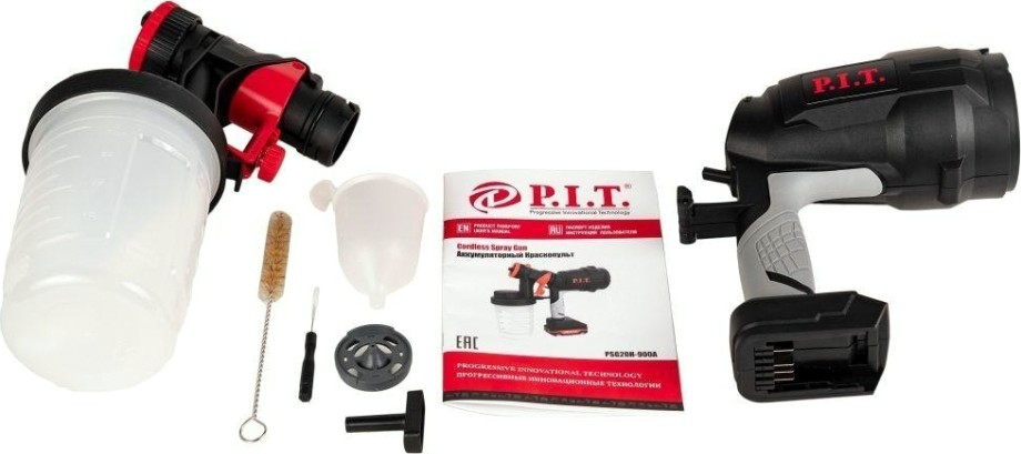 Краскопульт аккумуляторный P.i.t. PSG20H-900A solo (без АКБ и ЗУ) на системе OnePower [PSG20H-900A]