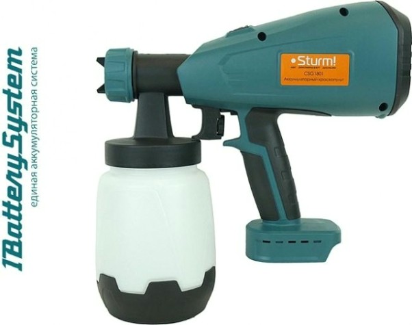 Краскопульт аккумуляторный Sturm CSG1801 без АКБ и ЗУ Краскопульт аккумуляторный Sturm CSG1801 без АКБ и ЗУ