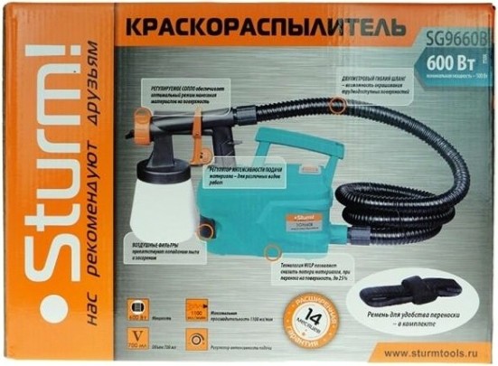 Краскопульт электрический Sturm SG9660B Краскопульт электрический Sturm SG9660B