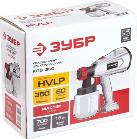 Краскопульт электрический ЗУБР КПЭ-350 Краскопульт электрический ЗУБР КПЭ-350