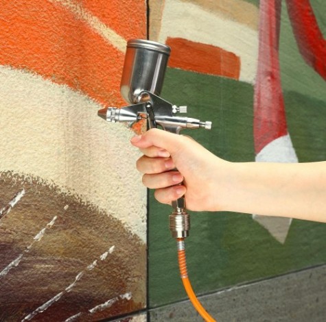 Краскопульт пневматический DEKO DKSG125M с верхним бачком [018-0928]