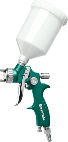 Краскопульт пневматический KRAFTOOL AirFlat LVLP c верхним бачком, 1.4мм [06524-1.4]