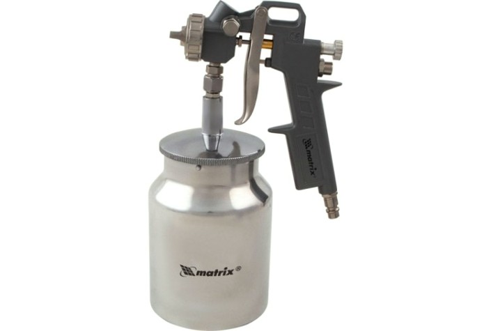 Краскопульт пневматический MATRIX с нижн. бачком сопло1,2мм 57316 [57316]