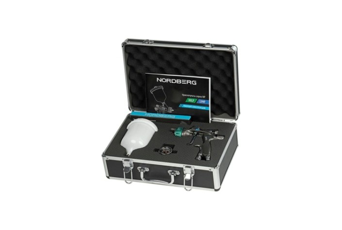 Краскопульт пневматический NORDBERG NP7015 LVMP с верхним баком, сопло 1,3 мм [ЦБ-0011277]