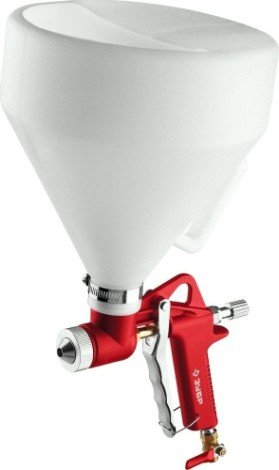 Краскопульт пневматический ЗУБР МКП 600 для штукатурки с верхним бачком [06466]