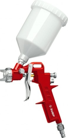Краскопульт пневматический ЗУБР MS 200-3 c верхним бачком, 1.2, 1.5, 1.8 мм [06458]