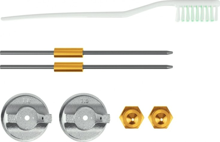 Краскопульт пневматический ЗУБР MS 200-3 c верхним бачком, 1.2, 1.5, 1.8 мм [06458]