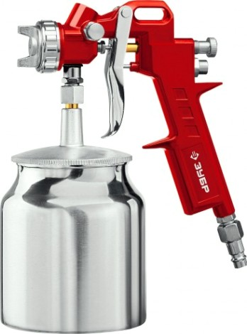 Краскопульт пневматический ЗУБР MS 200N-3 с нижним бачком, 1.2, 1.5, 1.8мм [06457]