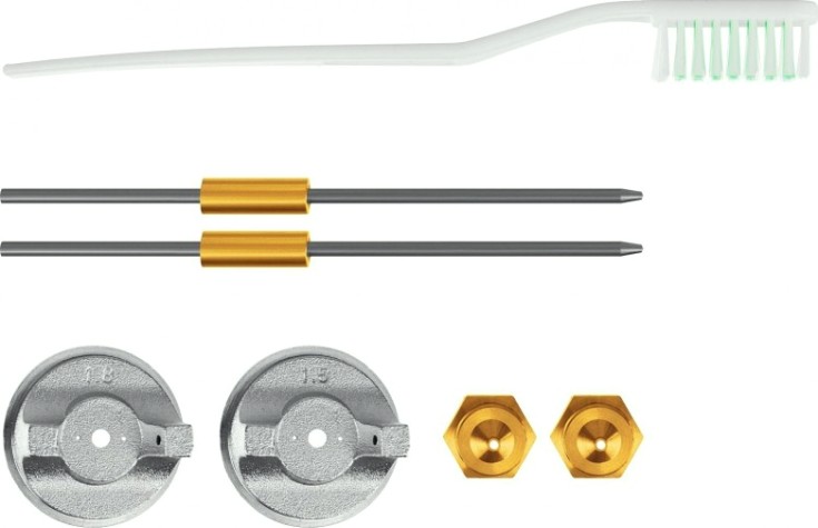 Краскопульт пневматический ЗУБР MS 200N-3 с нижним бачком, 1.2, 1.5, 1.8мм [06457]