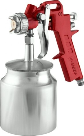 Краскопульт пневматический ЗУБР МС Н200 с нижним бачком, 1.3мм [06456-1.3]