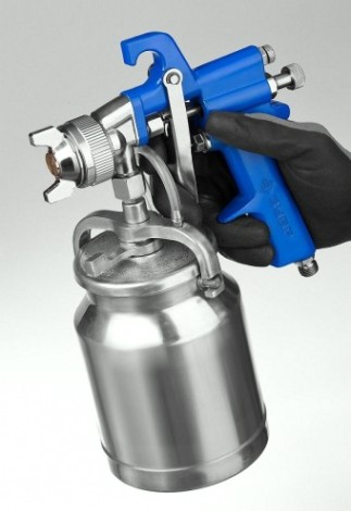 Краскопульт пневматический ЗУБР ПРОФЕССИОНАЛ ПРО Н350 с нижним бачком, 1.8мм [06451-1.8]