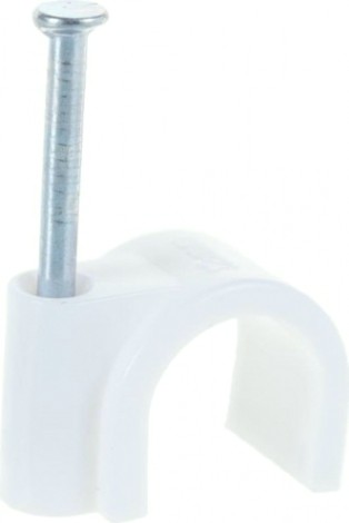 Крепеж кабеля круглый REXANT 12 мм, белый (упак. 50 шт) [07-4012]