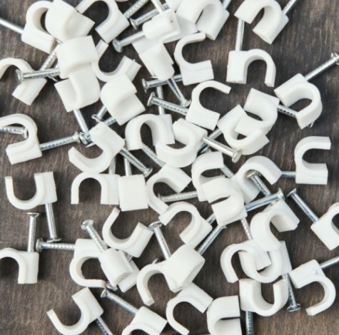 Крепеж кабеля круглый REXANT 6 мм, белый (упак. 50 шт) [07-4006]