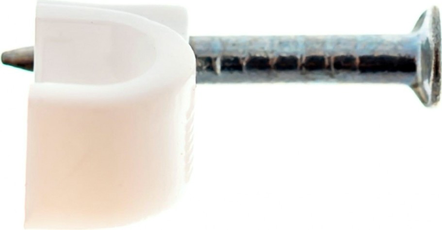 Крепеж кабеля круглый REXANT 7 мм, белый (упак. 50 шт) [07-4007]