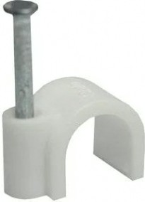 Крепеж кабеля круглый REXANT 9 мм, белый (упак. 50 шт) [07-4009]