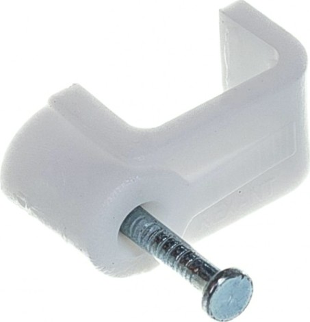 Крепеж кабеля плоский REXANT 12х6 мм, белый (упак. 50 шт) [07-4212]
