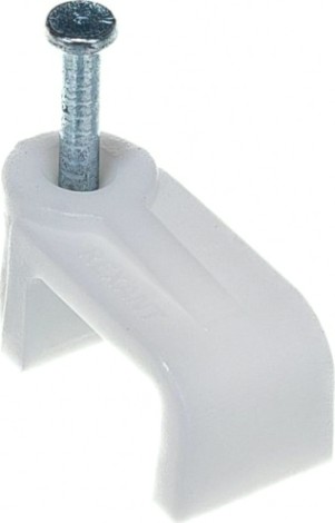 Крепеж кабеля плоский REXANT 12х6 мм, белый (упак. 50 шт) [07-4212]