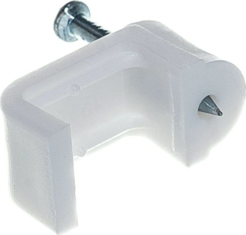 Крепеж кабеля плоский REXANT 12х6 мм, белый (упак. 50 шт) [07-4212]