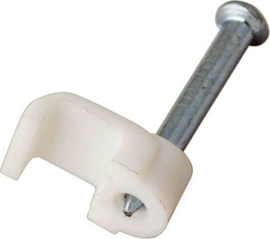 Крепеж кабеля плоский REXANT 14х7 мм, белый (упак. 50 шт) [07-4214]