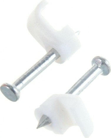 Крепеж кабеля плоский REXANT 5х2 мм, белый (упак. 50 шт) [07-4205]