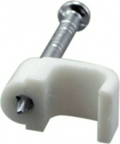 Крепеж кабеля плоский REXANT 6х4 мм, белый (упак. 50 шт) [07-4206]