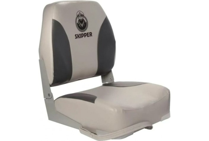 Кресло складное мягкое SKIPPER черный/серый (пластик) [SK75102GC]