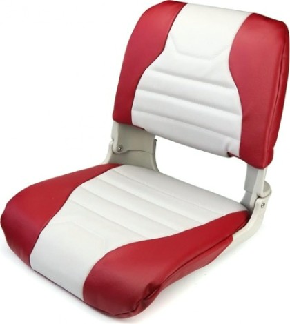 Кресло складное мягкое SKIPPER цвет серый/красный [SK75145GR]