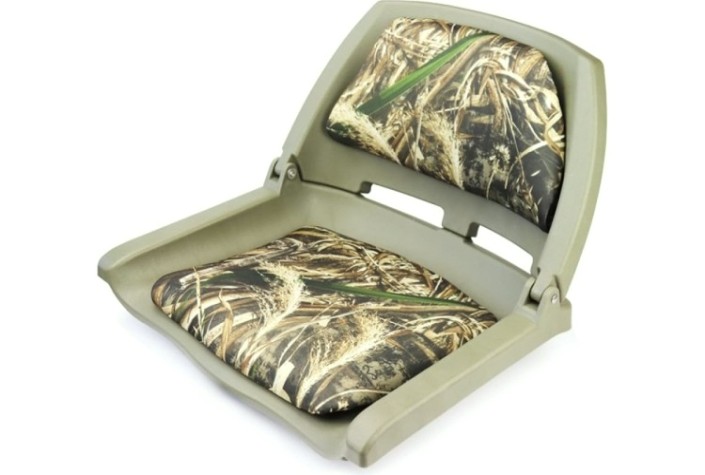 Кресло складное с мягкими накладками SKIPPER камуфляж лето (пластик) [SK75109MAX5]