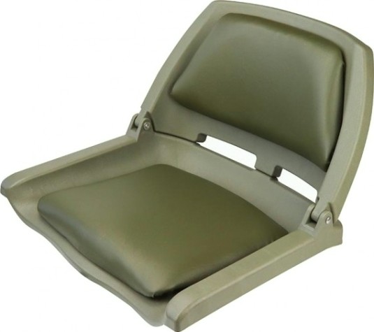 Кресло складное с мягкими накладками SKIPPER оливковый (пластик) [SK75109O]