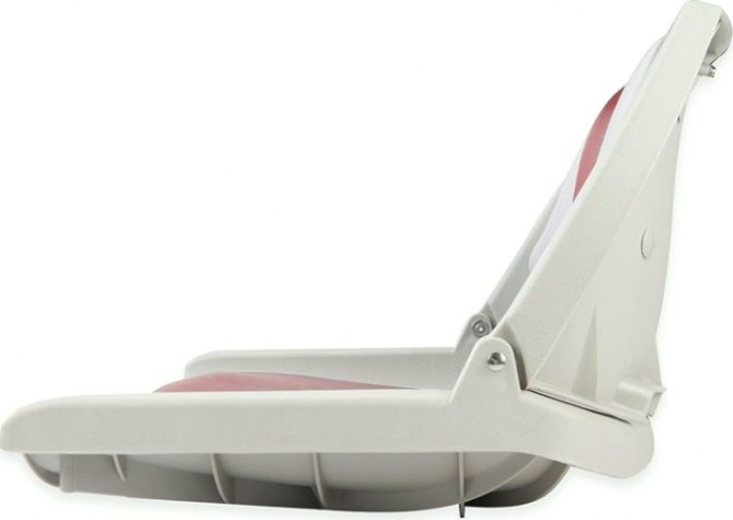 Кресло складное с мягкими накладками SKIPPER серый/красный (пластик) [SK75109GR]