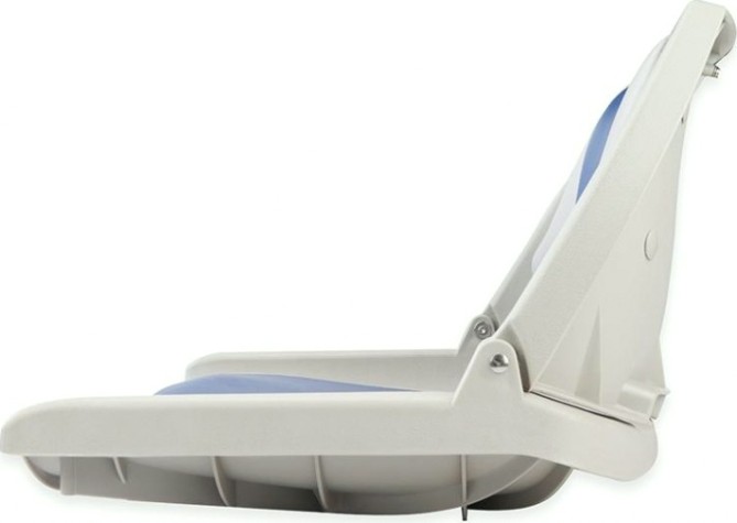 Кресло складное с мягкими накладками SKIPPER серый/синий (пластик) [SK75109]