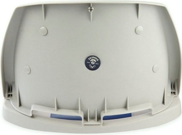 Кресло складное с мягкими накладками SKIPPER серый/синий (пластик) [SK75109]