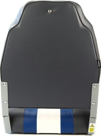 Кресло складное с мягкими накладками SKIPPER угольный/синий/белый (пластик) [SK75107CBW]