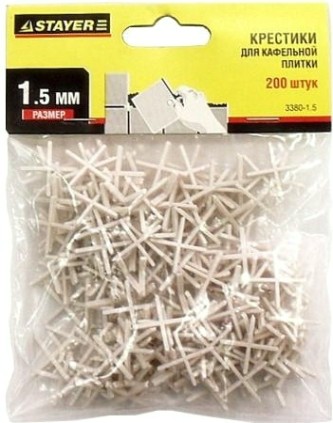 Крестики для плитки STAYER MASTER 1,5мм 200шт [3380-1,5]