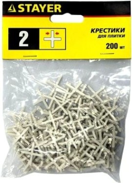 Крестики для плитки STAYER MASTER 2мм 200шт [3380-2]
