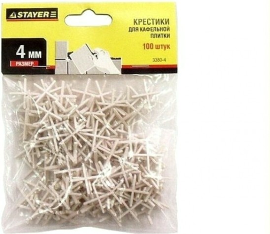 Крестики для плитки STAYER MASTER 4мм 100шт [3380-4]