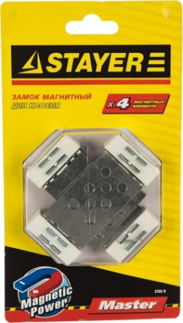 Крестики для плитки STAYER MASTER замок магнитный кафеля [3395-B]