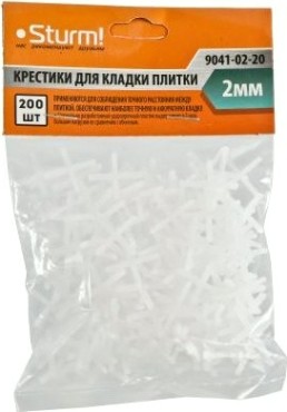 Крестики для плитки Sturm 9041-02-20 2мм, 200шт.