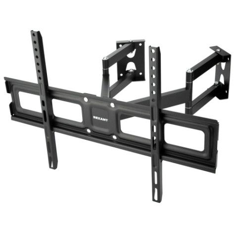 Кронштейн для телевизора REXANT 38-0371 37"-70", наклонно-поворотный, два двойных колена Кронштейн для телевизора REXANT 38-0371 37"-70", наклонно-поворотный, два двойных колена