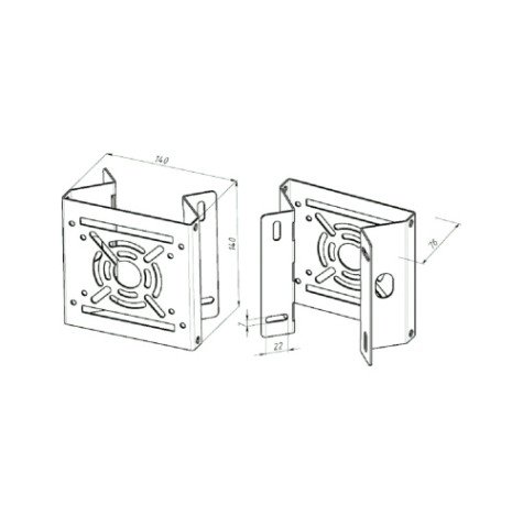 Кронштейн EMBODIMENT EMB-CSC-B для камер видеонаблюдения, универсальный Кронштейн EMBODIMENT EMB-CSC-B для камер видеонаблюдения, универсальный