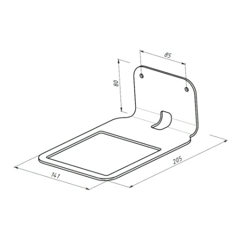 Кронштейн EMBODIMENT EMB-YS-G для Яндекс Станция, настенный, серый Кронштейн EMBODIMENT EMB-YS-G для Яндекс Станция, настенный, серый