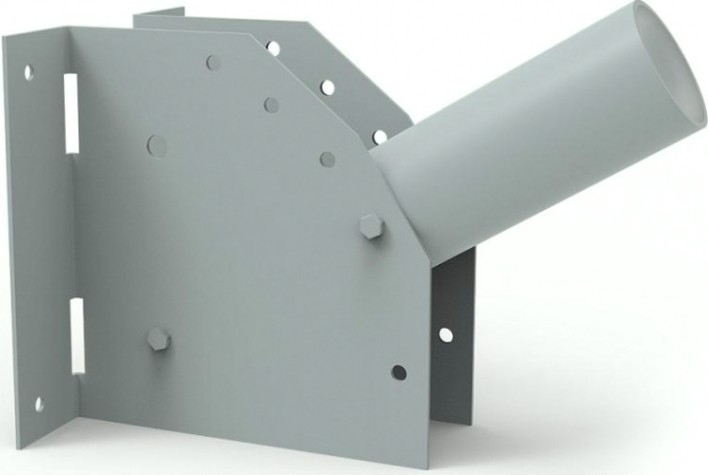 Кронштейн GAUSS D38 для уличных светильников с переменным углом 230х15 [903265101]