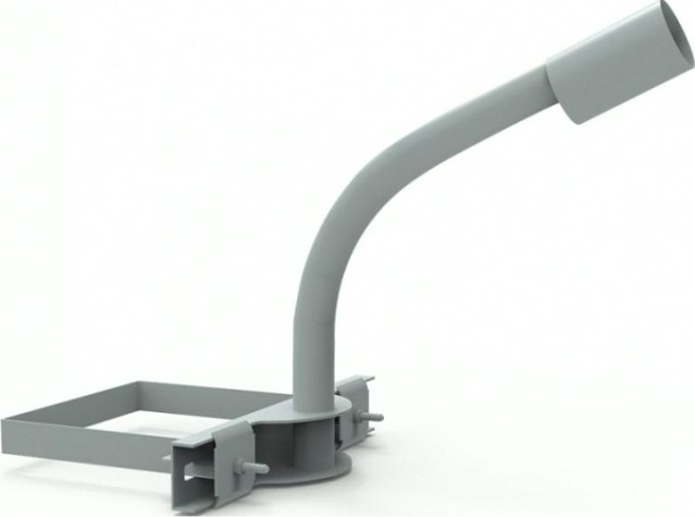 Кронштейн GAUSS D48 для уличных светильников на опору с 1 хомутом 625х [903265202]