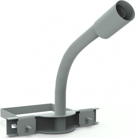 Кронштейн GAUSS D48 для уличных светильников на опору с 1 хомутом 625х [903265202]