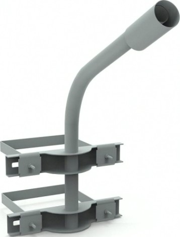 Кронштейн GAUSS D48 для уличных светильников на опору с 2 хомутами 625 [903265302]