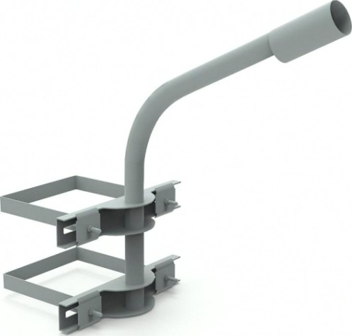 Кронштейн GAUSS D48 для уличных светильников на опору с 2 хомутами 625 [903265302]